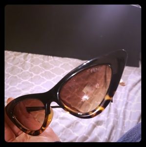 Fendi triangular cateye sunglasses